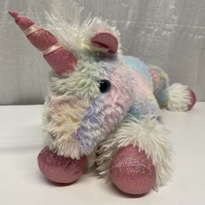 Ganz Tie‎ Dye Rainbow Majestic Unicorn Plush Pink Sparkle 16"